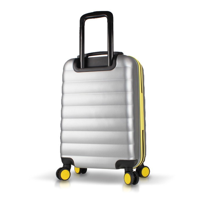 Zoozie Bags Maleta de Cabina Gris con Ruedas Dobles 360°